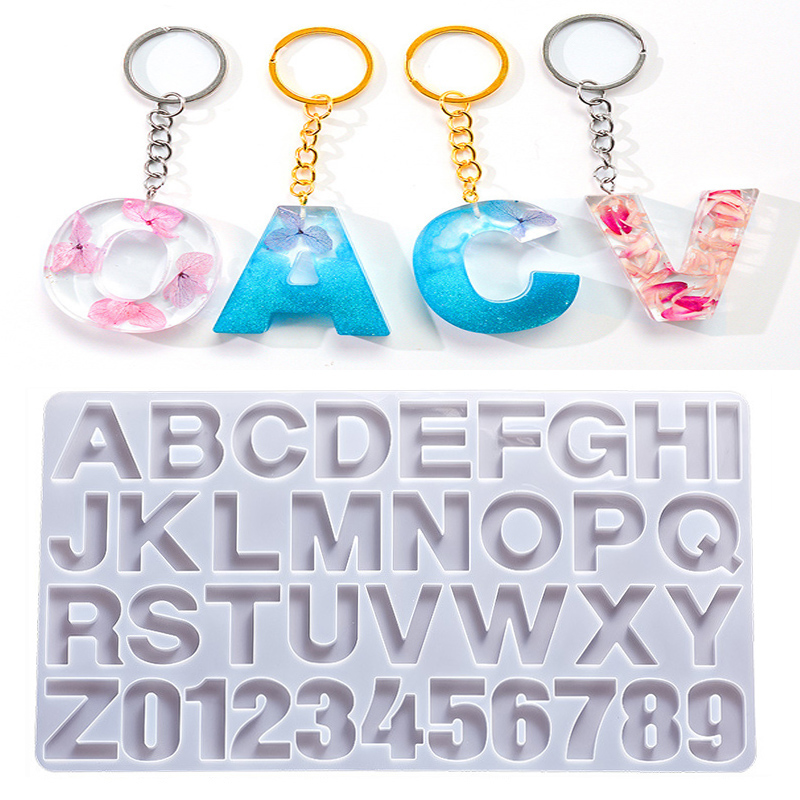 Woodworking Resin - Alphabet résine époxy Silicone moule bricolage
