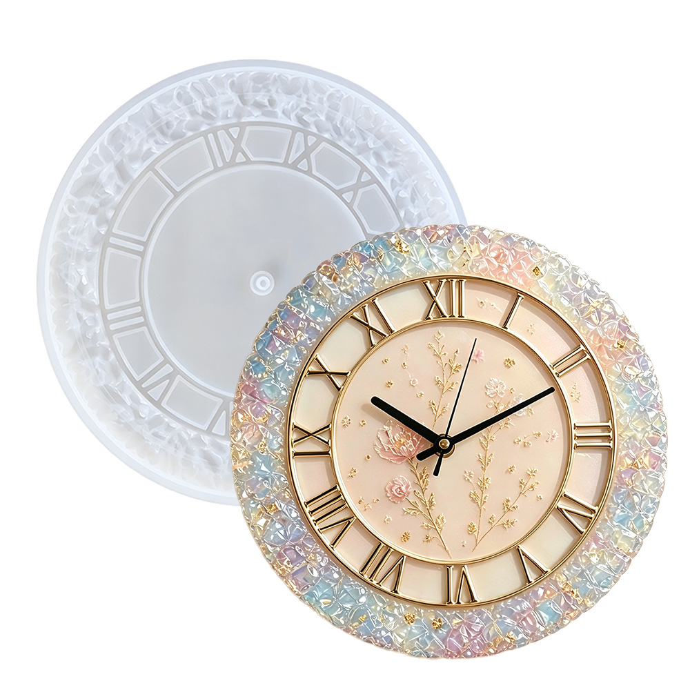 Woodworking Resin - Moule en silicone pour horloge à