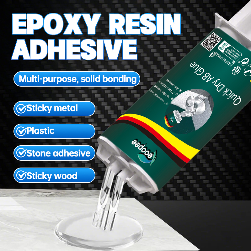 Woodworking Resin - Colle époxy AB, adhésif transparent à