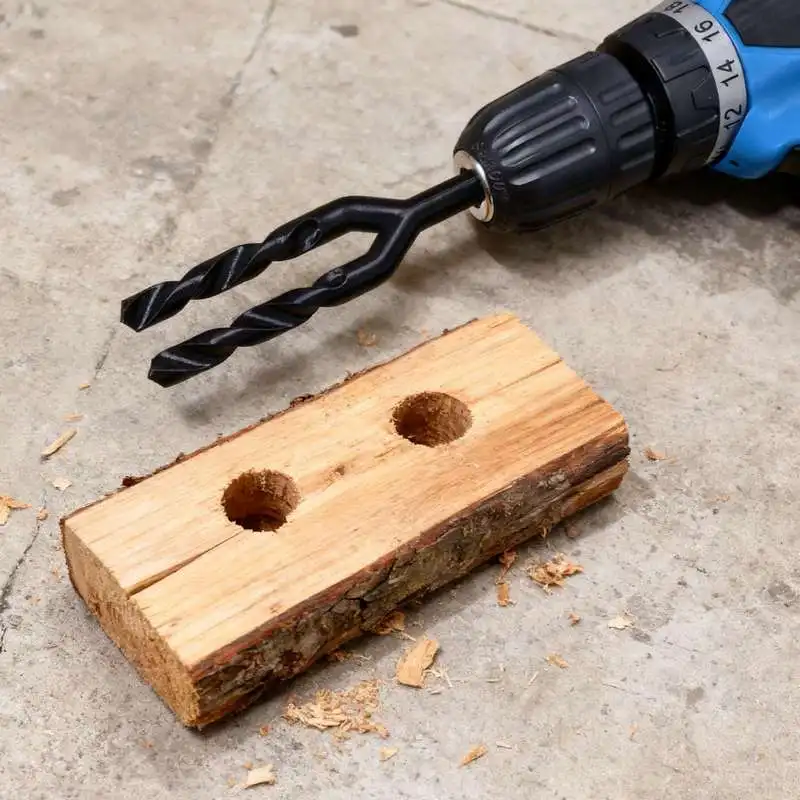 Woodworking Jokes - 1 pièce, foret double torsadé en