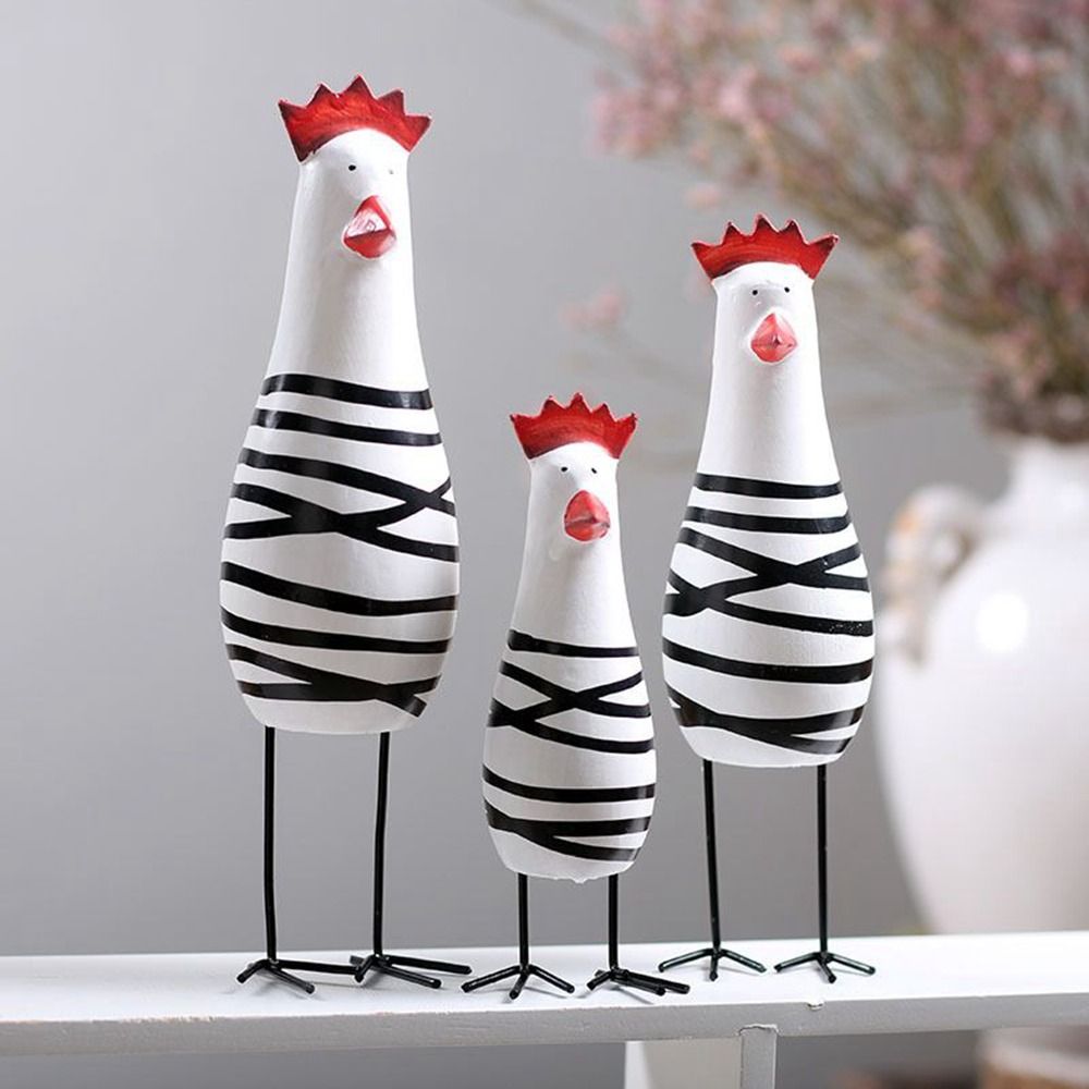 Lot de 3 figurines de poulets  - Wood Chisel Set avis et prix
