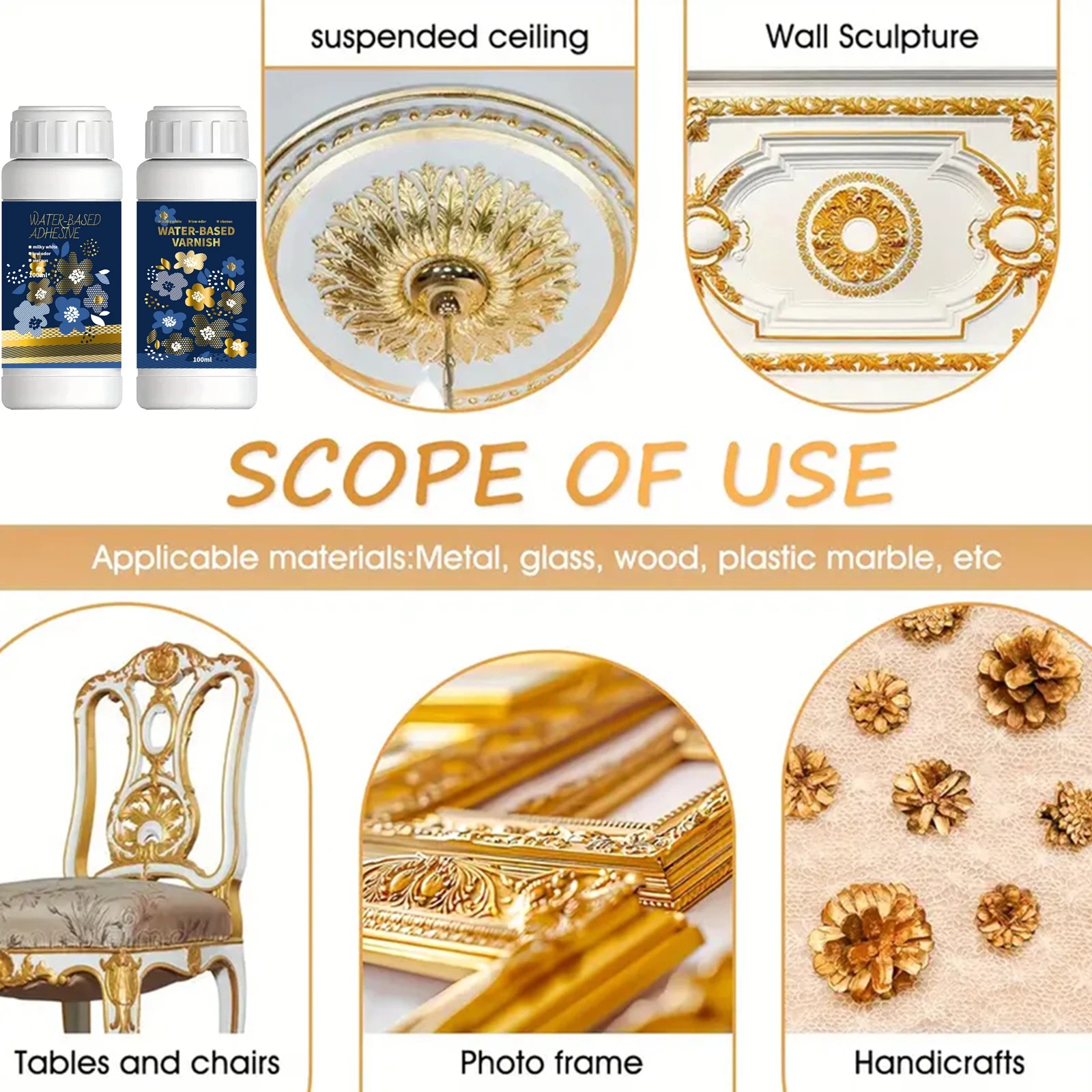 Kit adhésif pour dorure feuill - Woodworking Resin avis et prix